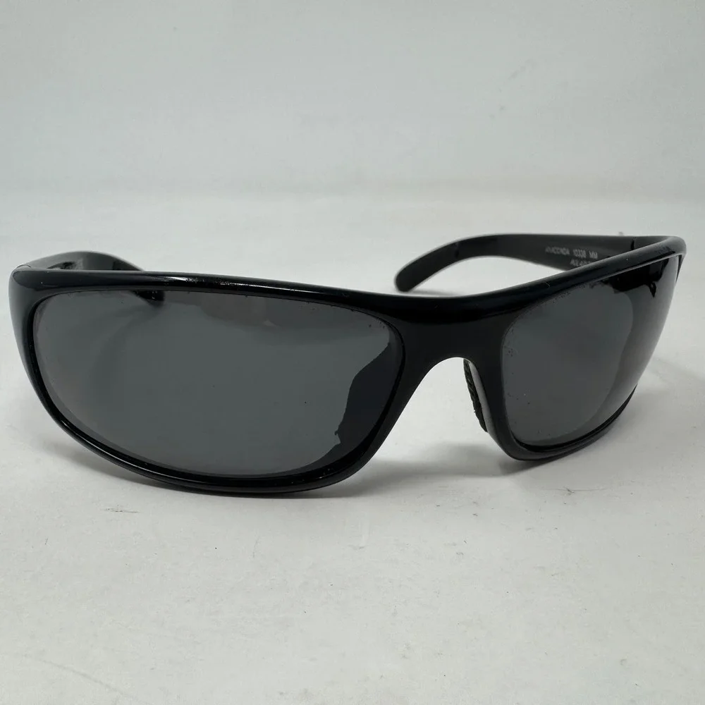 Bolle Anaconda 10338 Polarized Sport Sunglasses Black Wrap Around with Case